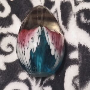 hand blown glass flower art